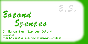 botond szentes business card